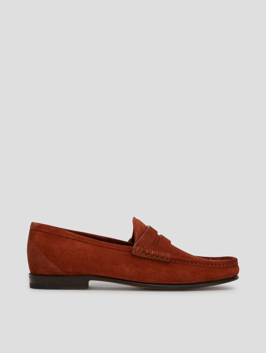 Brand New !!!! Suede Loafers .  Rust Color Size 12 Aurélien | Rust Suede Yacht Loafer main image 2