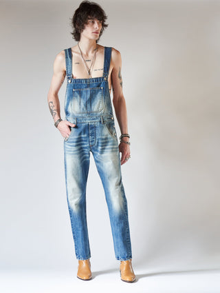 TAYLOR OVERALL IN DISTRESSED BLUE - ALESSANDRO VASINI