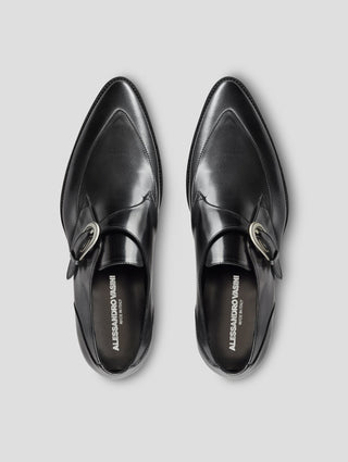 ADRIAN 30MM MONK-STRAP IN SPACE SILVER