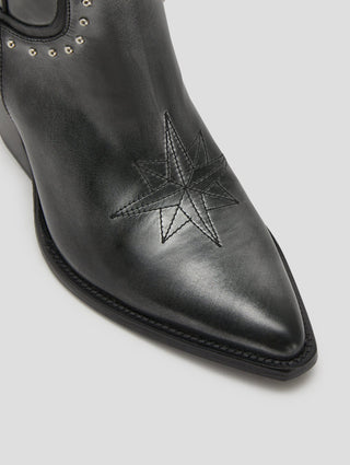 ALISON 80MM WESTERN BOOT IN SPACE SILVER- Woman