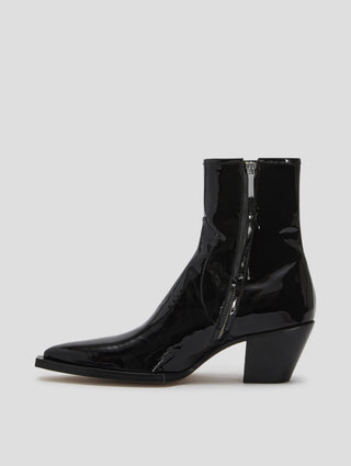NOVA 60MM ANKLE BOOT IN BLACK PATENT - Woman