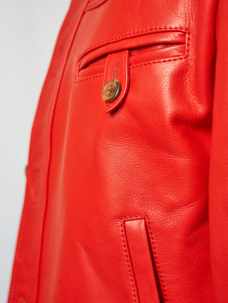 PABLO LEATHER JACKET IN RED - Man