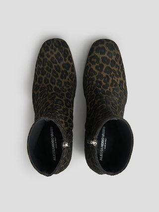 RAOUL 70MM PLATFORM BOOT IN LEOPARD SUEDE