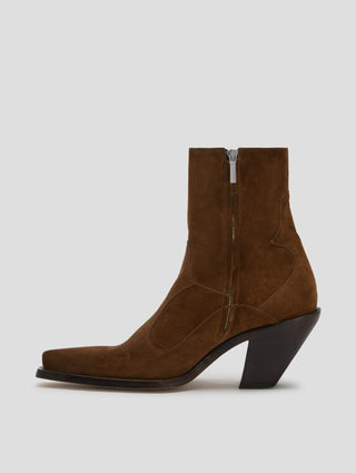 TABOR 70MM ANKLE BOOT IN ROCK SUEDE