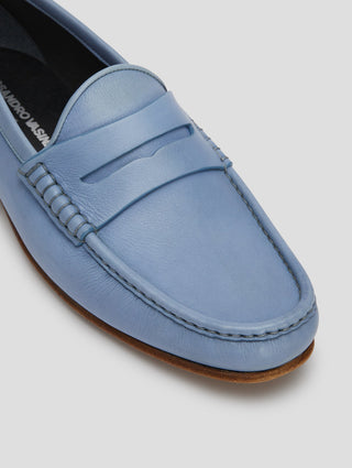 TONY PENNY LOAFER IN LIGHT BLUE -Woman
