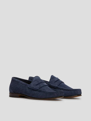TONY PENNY LOAFER IN SAPPHIRE SUEDE