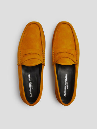 TONY PENNY LOAFER IN OCRA SUEDE - Woman
