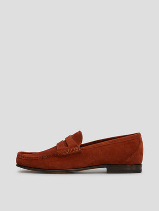 TONY PENNY LOAFER IN  RUST SUEDE