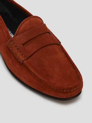 TONY PENNY LOAFER IN  RUST SUEDE