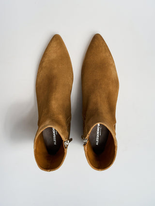 ALEC 30MM ANKLE BOOT IN TOBACCO SUEDE - ALESSANDRO VASINI