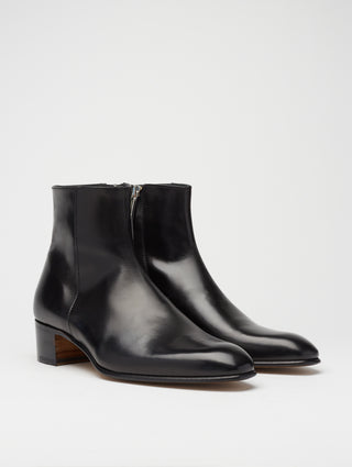 SONNY 40MM ANKLE BOOT IN BLACK CALFSKIN - Woman