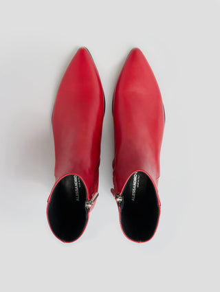 ALEC 30MM ANKLE BOOT IN RED CALFSKIN