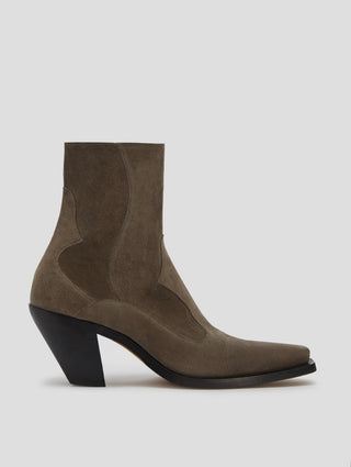 TABOR 70MM ANKLE BOOT IN SMOKE SUEDE