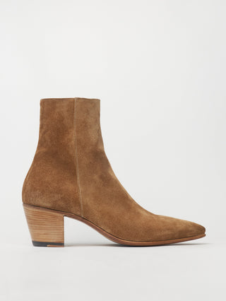 NICO 60MM ANKLE BOOT IN TOBACCO SUEDE- Woman
