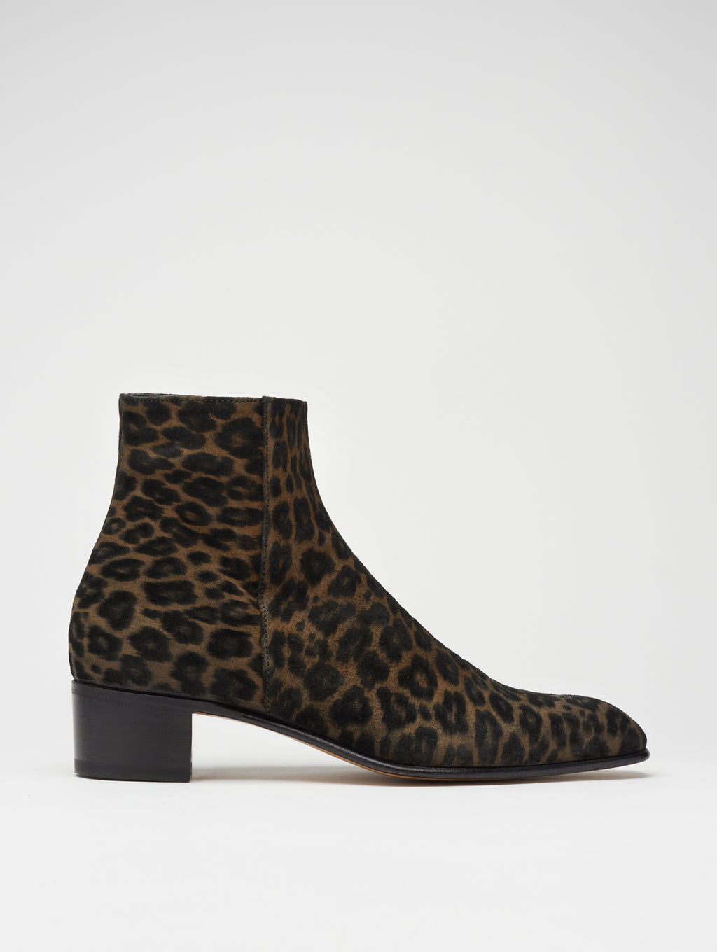 SONNY 40MM ANKLE BOOT IN LEOPARD SUEDE | ALESSANDRO VASINI