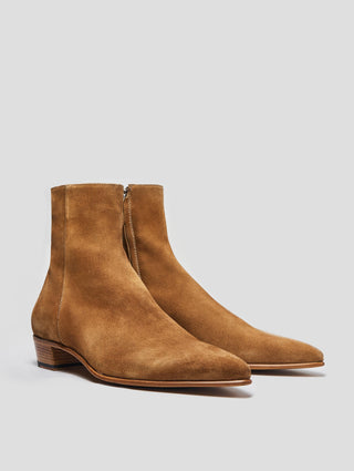 ALEC 30MM ANKLE BOOT IN TOBACCO SUEDE