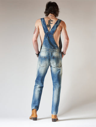 TAYLOR OVERALL IN DISTRESSED BLUE - ALESSANDRO VASINI