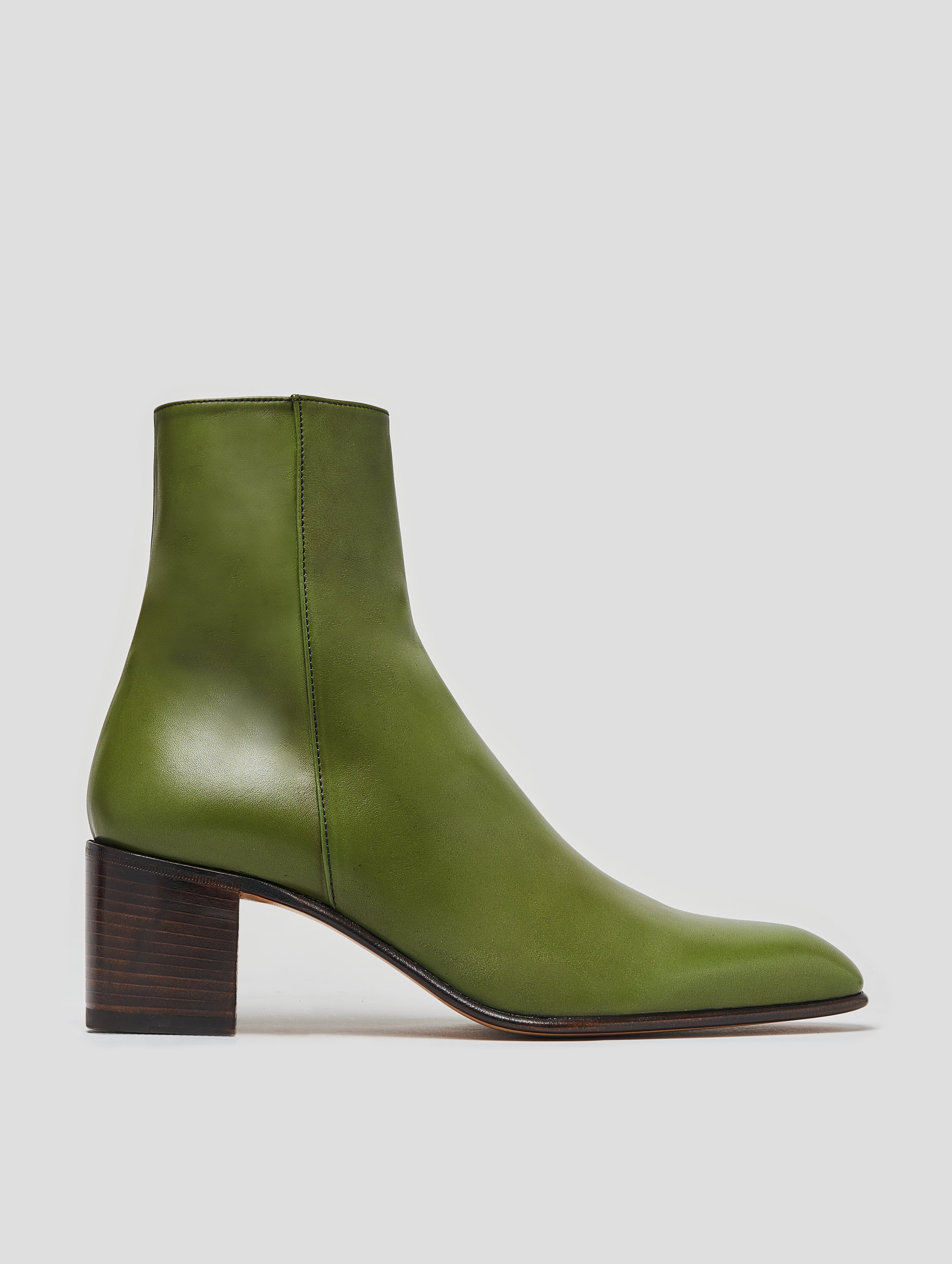 JUAN 60MM ANKLE BOOT IN Vintage Green - Woman 37.5 / Vintage Green JUAN 60MM ANKLE BOOT IN Vintage Green - Woman 37.5 / Vintage Green
