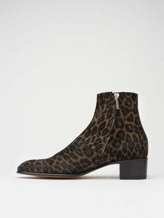 SONNY 40MM ANKLE BOOT IN LEOPARD SUEDE - Woman - ALESSANDRO VASINI