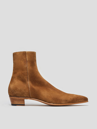 ALEC 30MM ANKLE BOOT IN TOBACCO SUEDE
